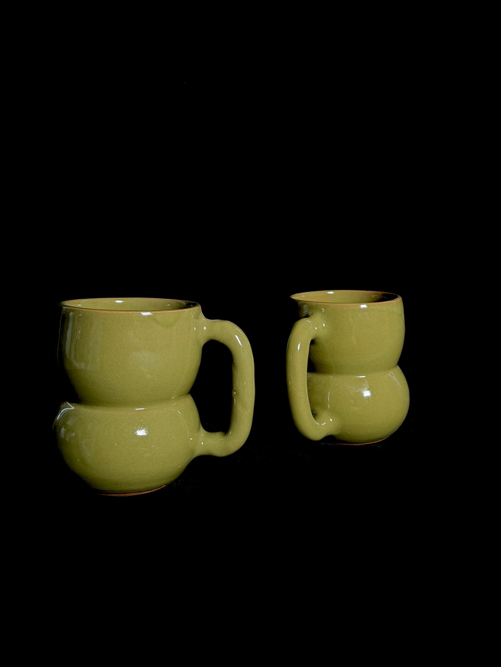 Duo de tasses vertes