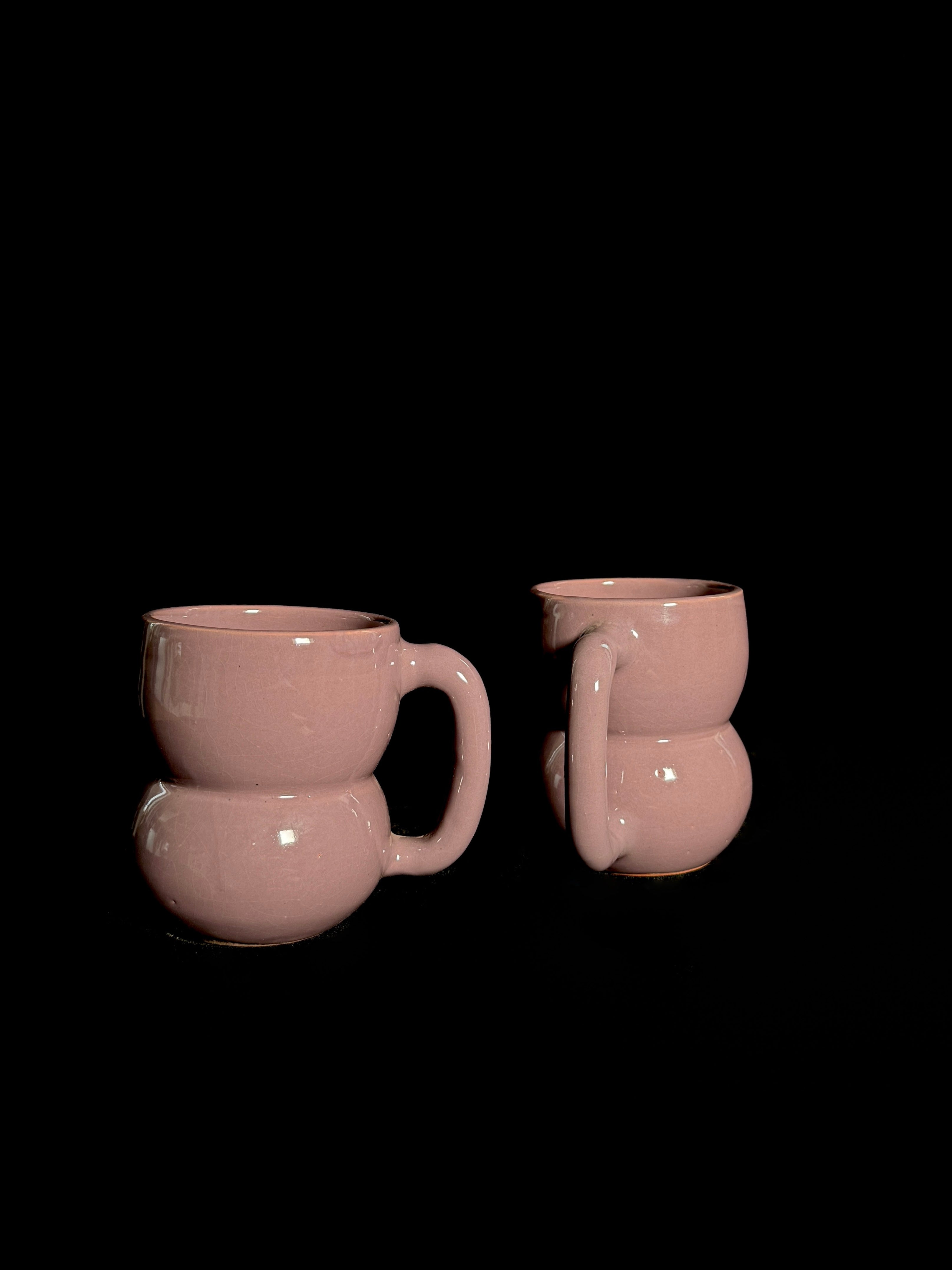 Duo de tasses – Rose terre
