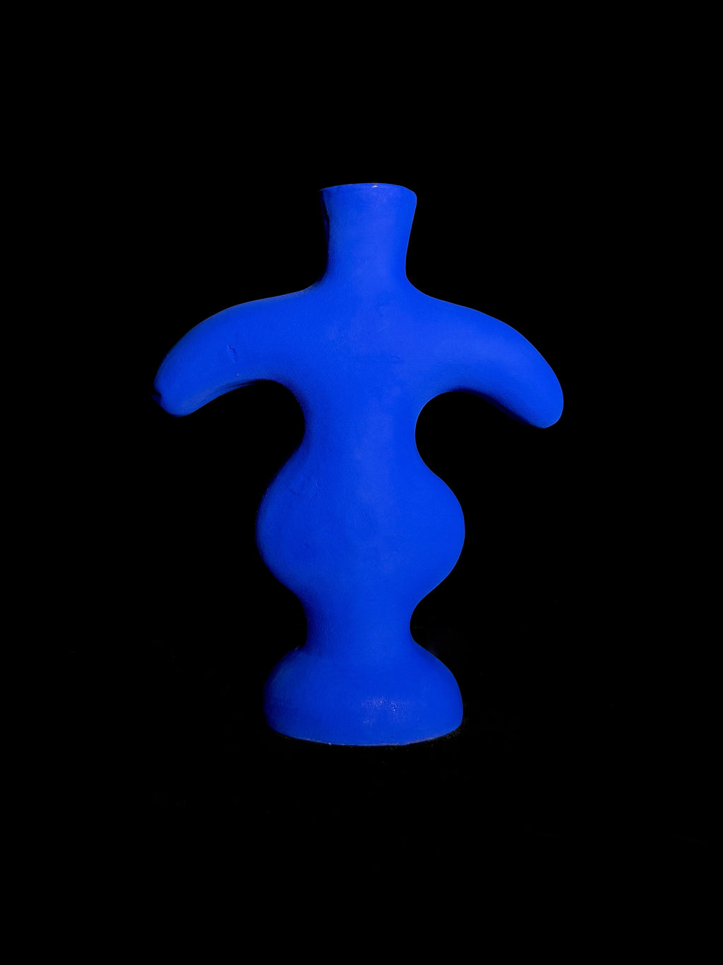 Vase Sculptural Totem - Bleu Majorelle