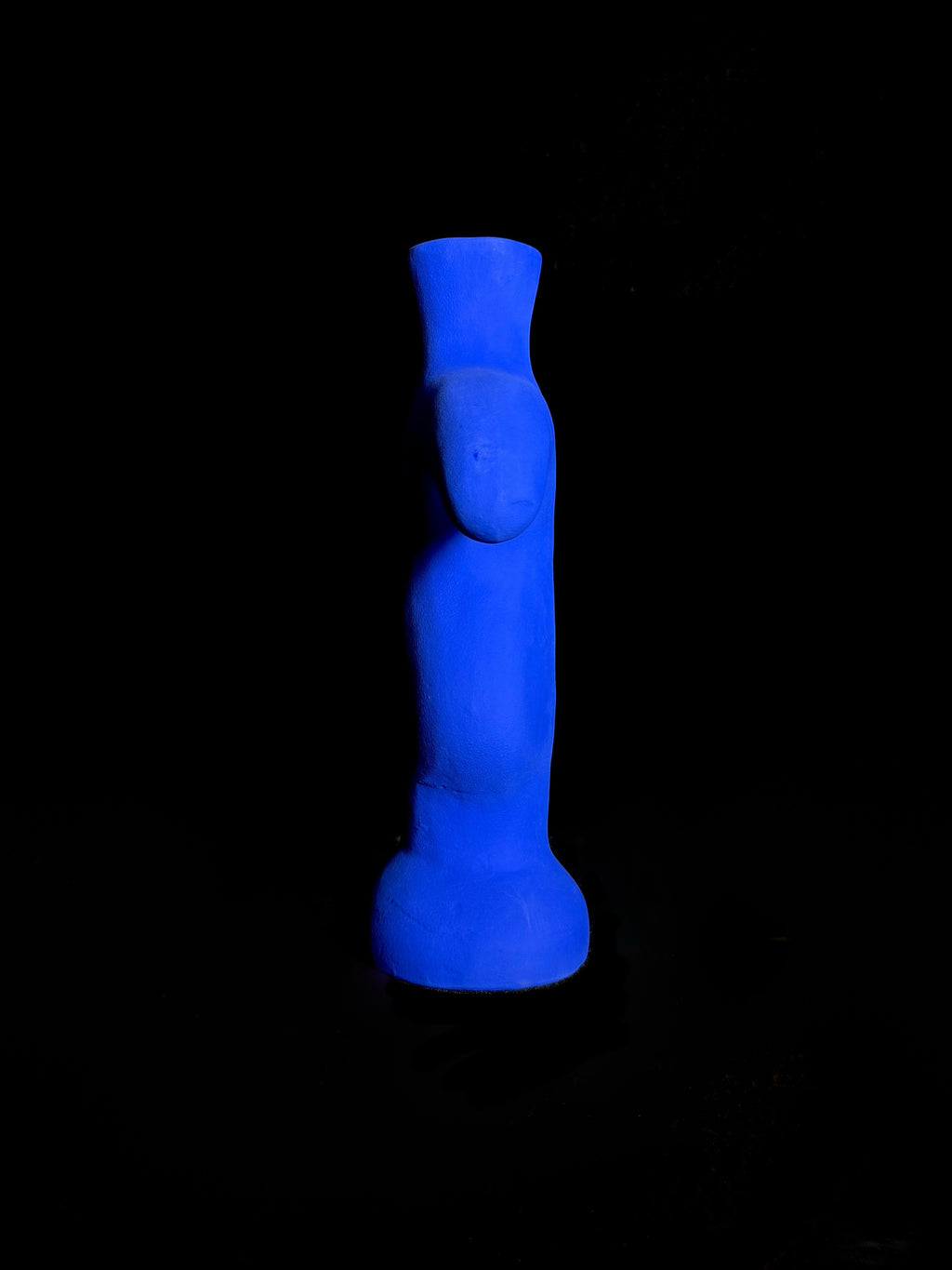 Vase Sculptural Totem - Bleu Majorelle
