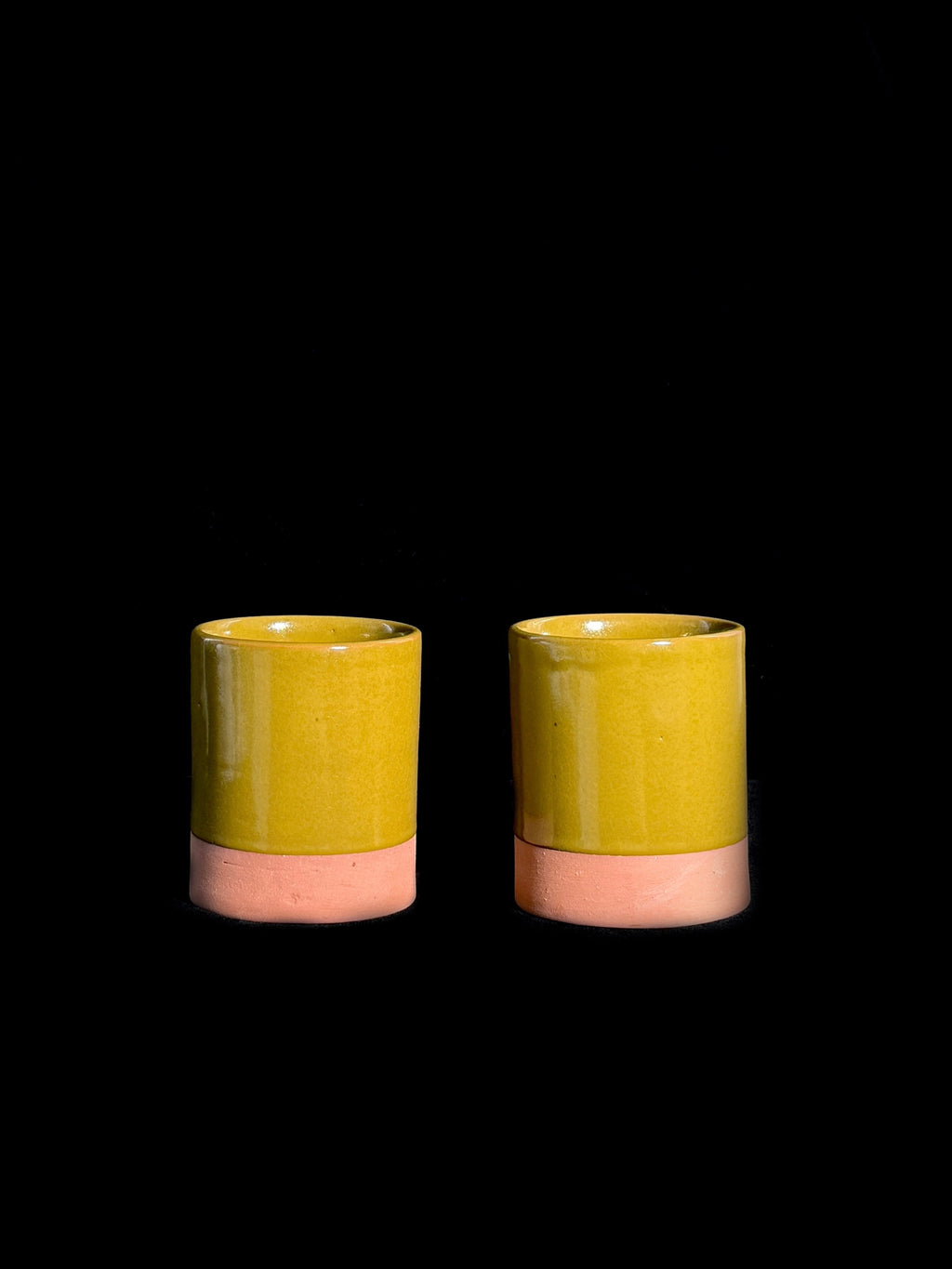 Duo de contenants vert brun & terre cuite