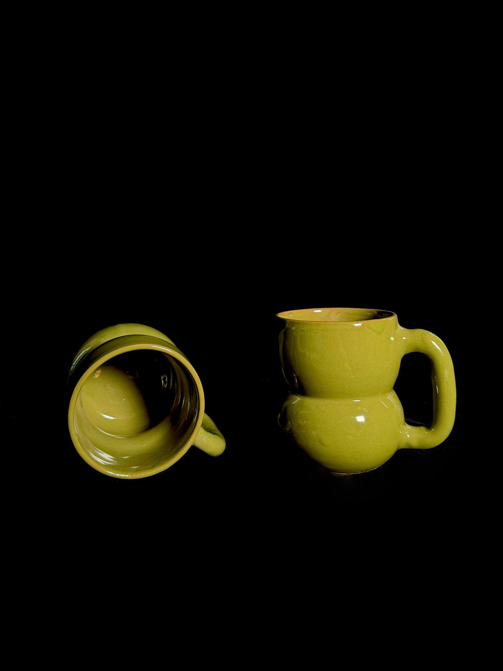 Duo de tasses vertes